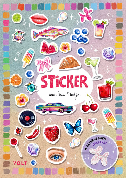 Stickerboek  Sticker met Lieve Merlijn