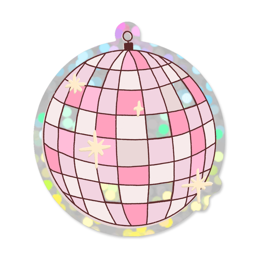 Glitter Sticker Discobal