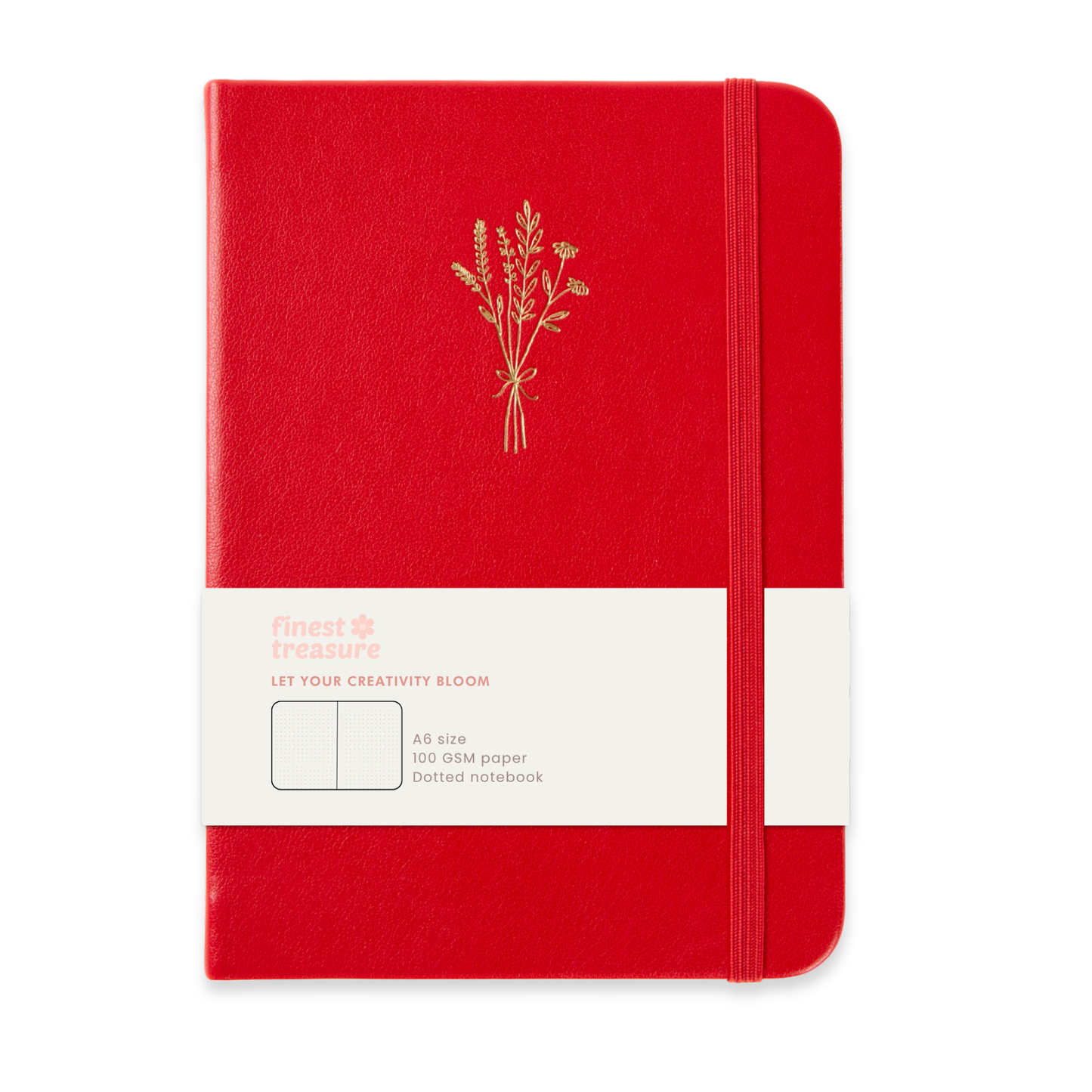 Bloom Pocket Journal A6 - Rood