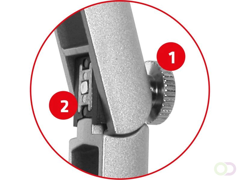 Compas à réglage rapide Aristo Topline rose mat