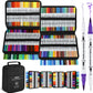 Ohuhu Dual Tip Brush markers – waterbasis – set van 160 in zwarte etui