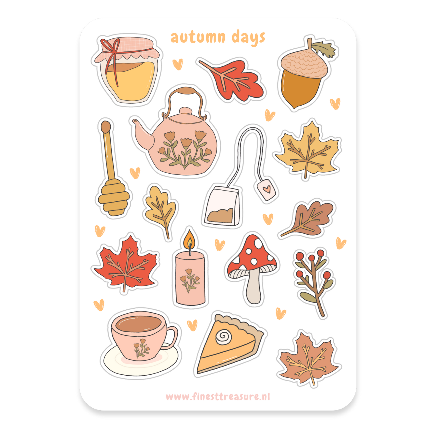 Sticker sheet Sea Shells