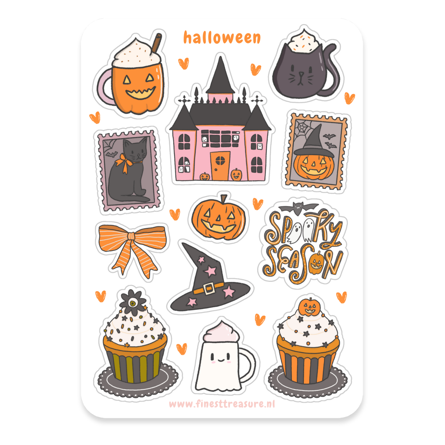 Sticker sheet Sea Shells