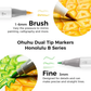 Ohuhu Honolulu B - Brush 1-6mm en Fine 3mm punt detail