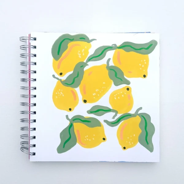 Arrtx Acrylic Markers in gebruik - citroen illustratie op papier