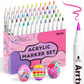 Arrtx Acrylic Marker Set 60 kleuren brush tip - set overzicht in display