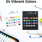 Ohuhu Nahuku 24 Vibrant Colors - kleurswatches overzicht