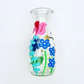 Arrtx Acrylic Markers in gebruik - bloemen en vogel op glazen fles