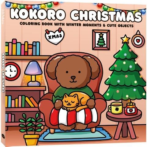 Voorkant Kokoro Christmas kleurboek