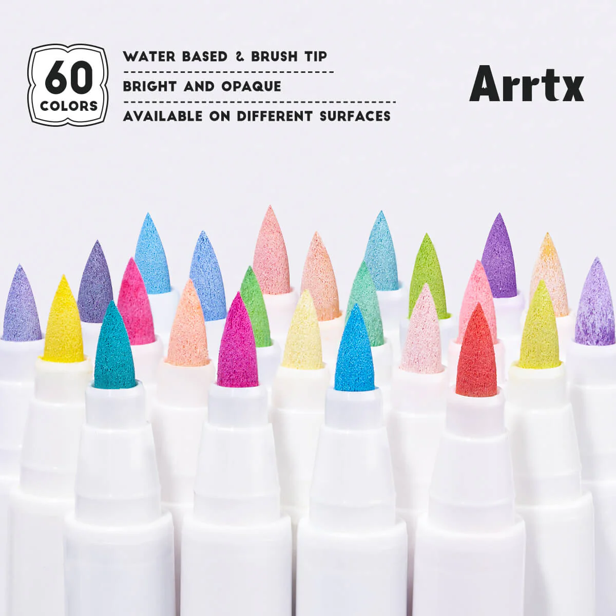 Arrtx Acrylic Marker Set 60 kleuren - Perfect Gift verpakking