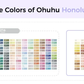 Ohuhu Honolulu B Series - 363 beschikbare kleuren overzicht