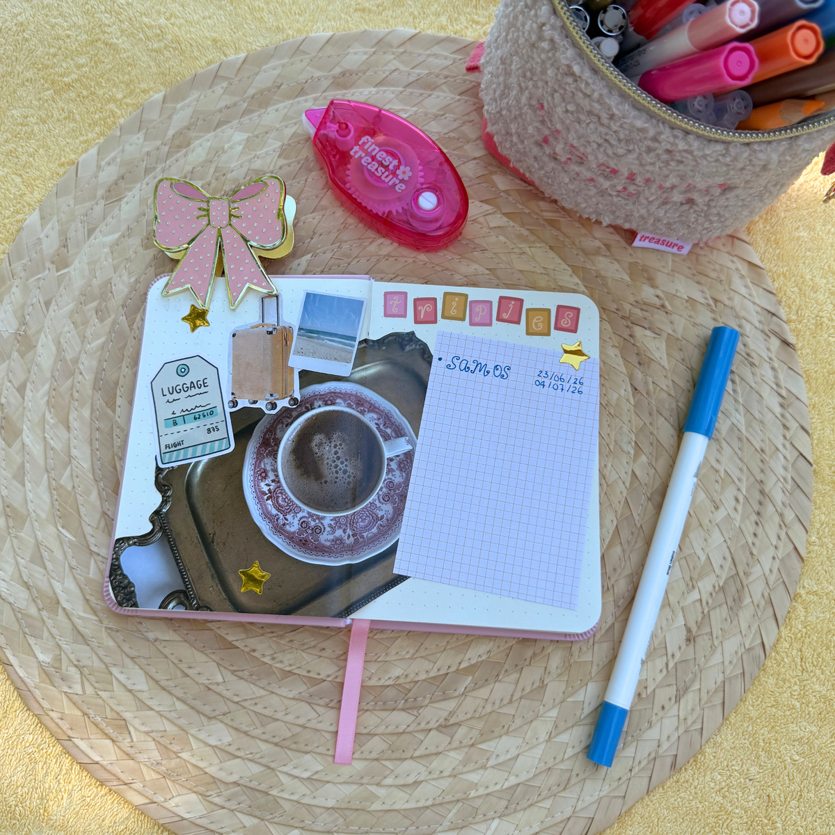 Diario de bolsillo Bloom A6 - Rojo
