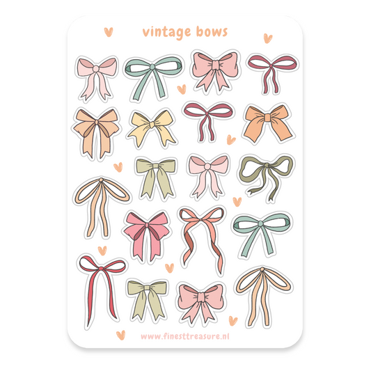 Stickervel Vintage Bows