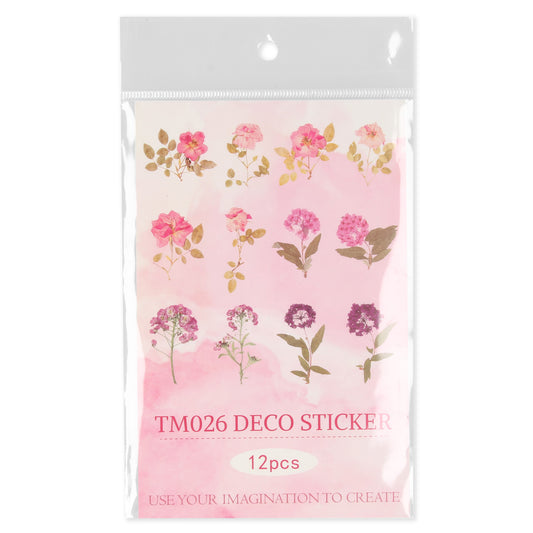 Stickers Roze Bloemen